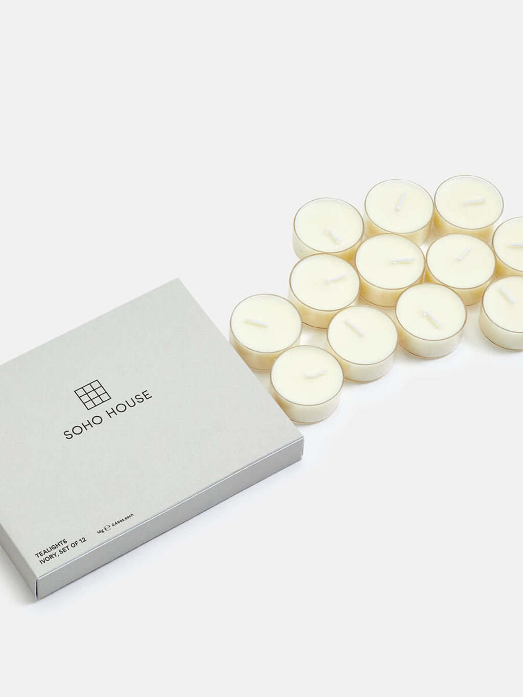 Preview image for Ivory Tealights, Set Of Twelve