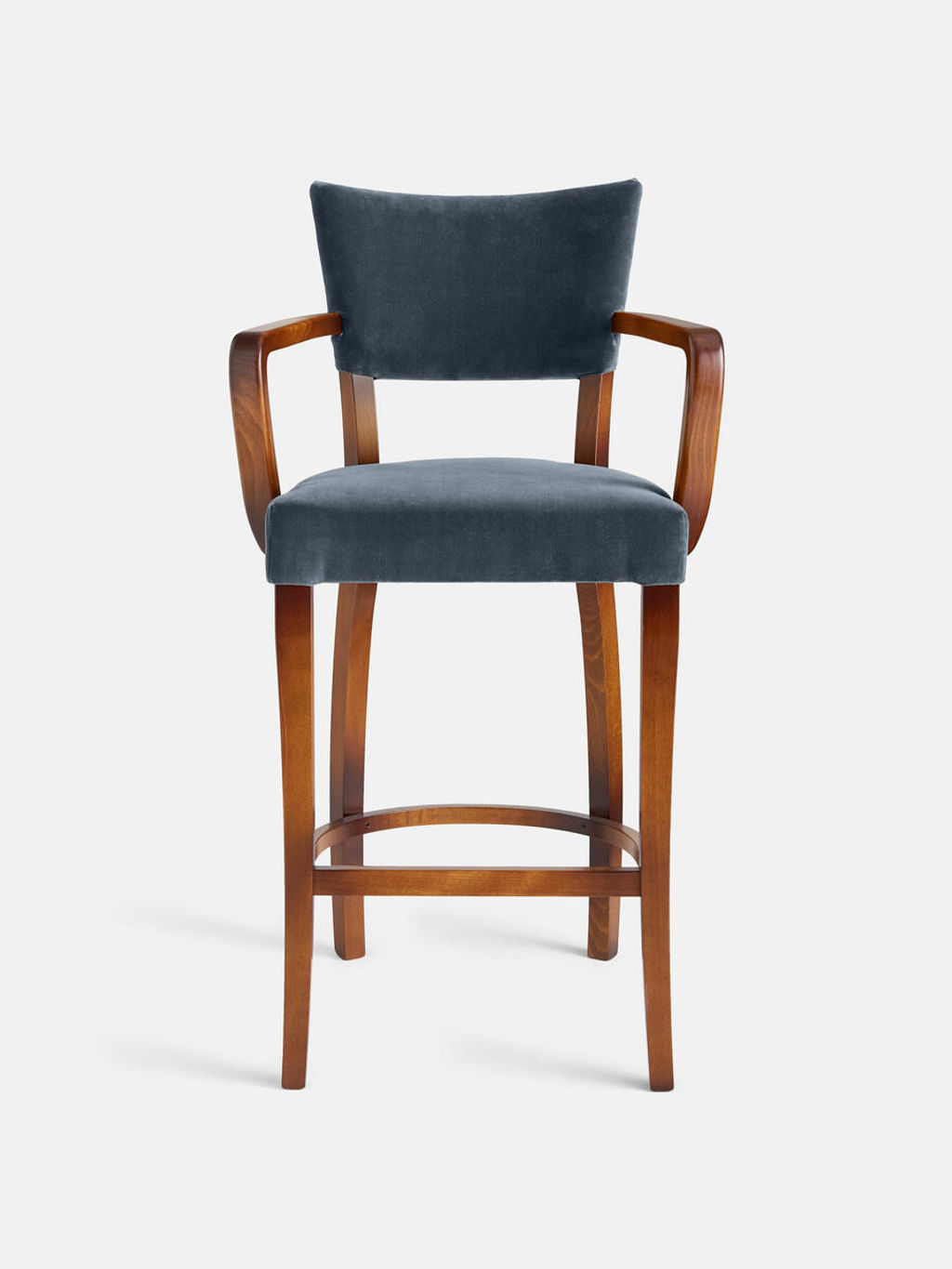 Preview image for Molina Barstool, Velvet, Grey Blue, Us