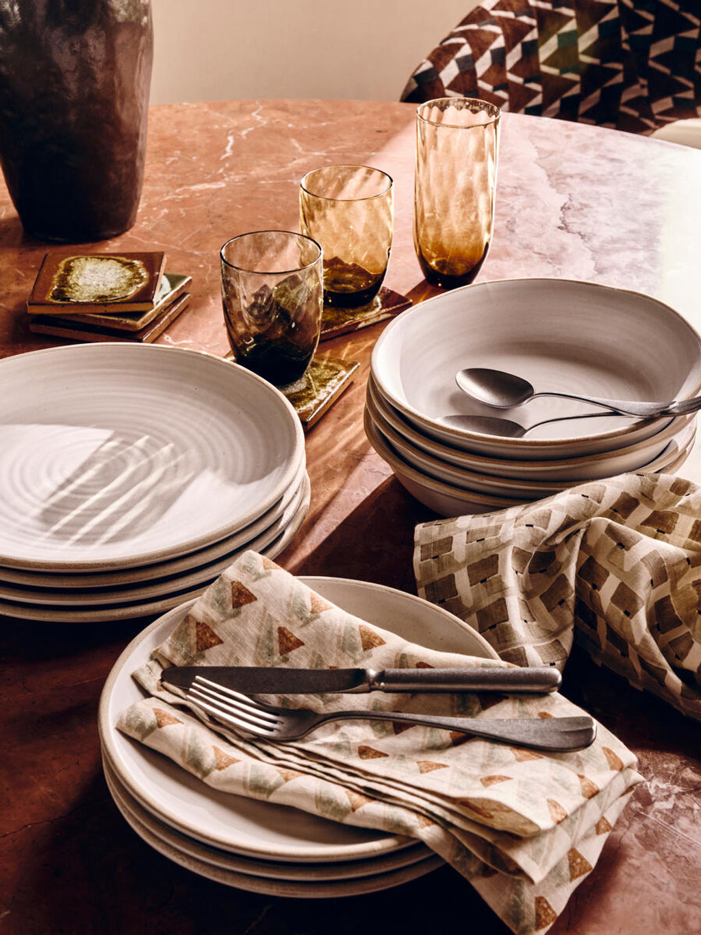 Morley Pasta Bowl, White, Set Of Four