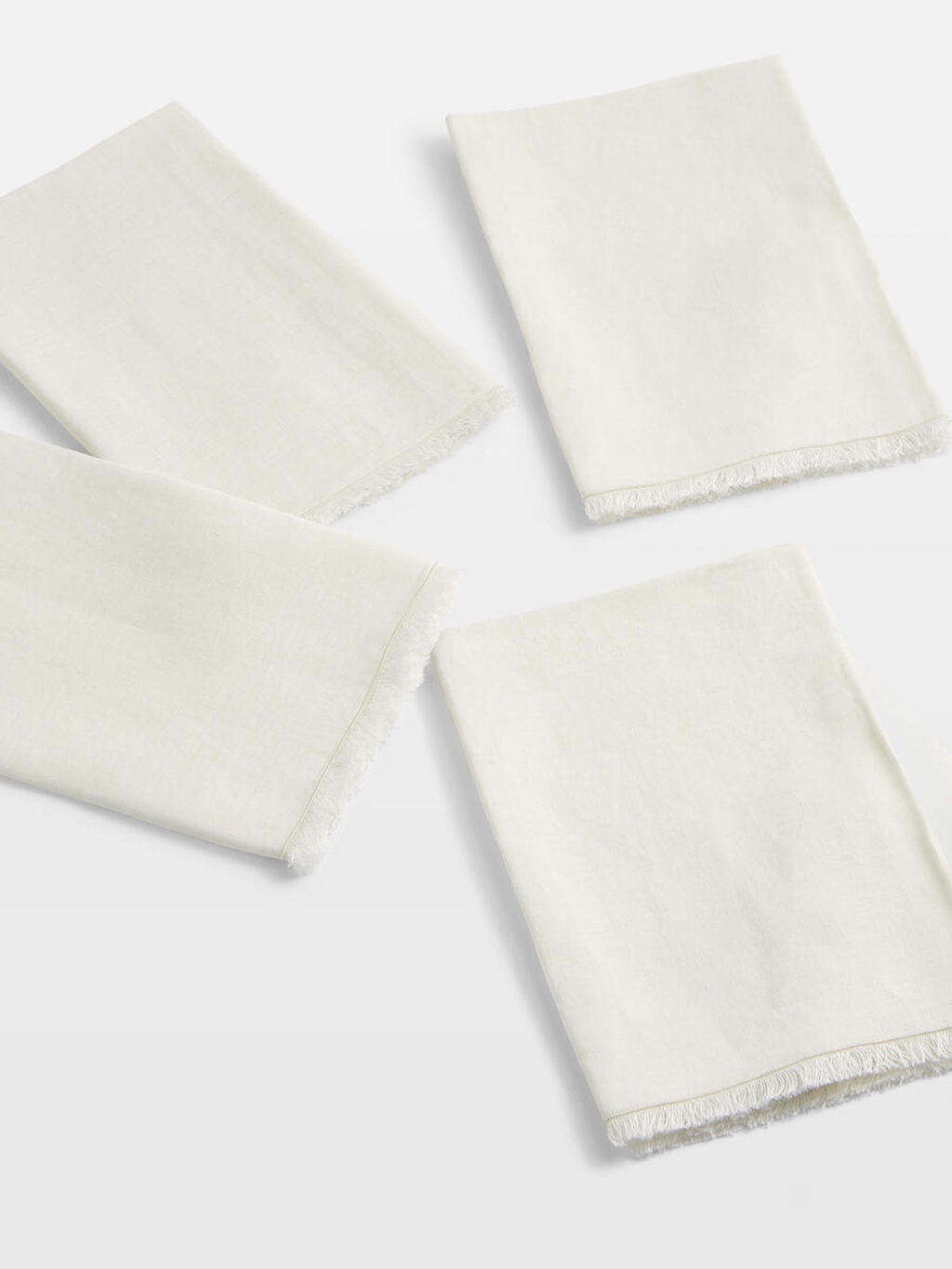 Whitney Linen Napkins Cream, Set Of Four