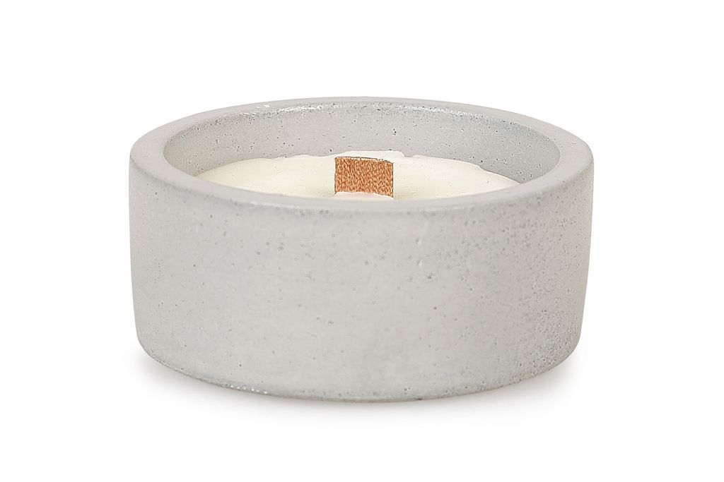 Preview image for Soy Wax Round Concrete Candle Jar 3" X 1.5", Grey