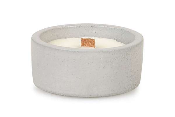 Soy Wax Round Concrete Candle Jar 3" X 1.5", Grey