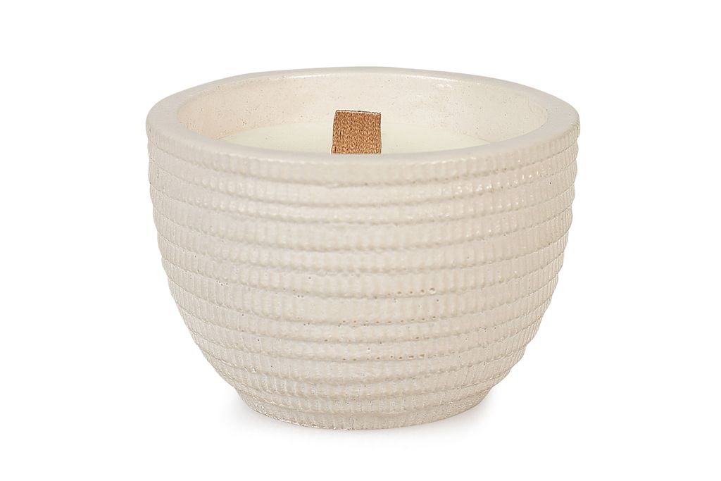 Preview image for Soy Wax Cup Concrete Candle Jar 3.1" X 2.3", White