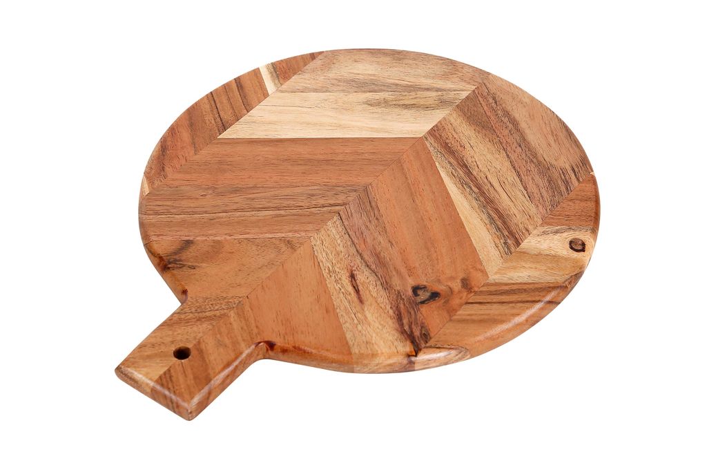 Handmade Acacia Wood Chopping Board 12" X 10" X 0.5"