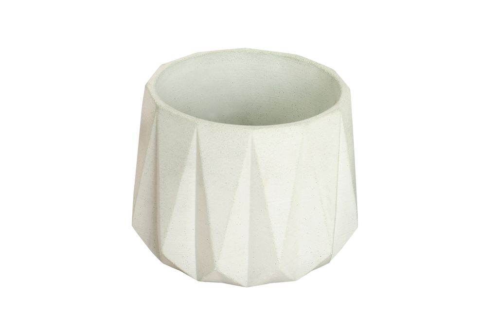 Concrete Small Succulent Planter 3.5" X 4", Green