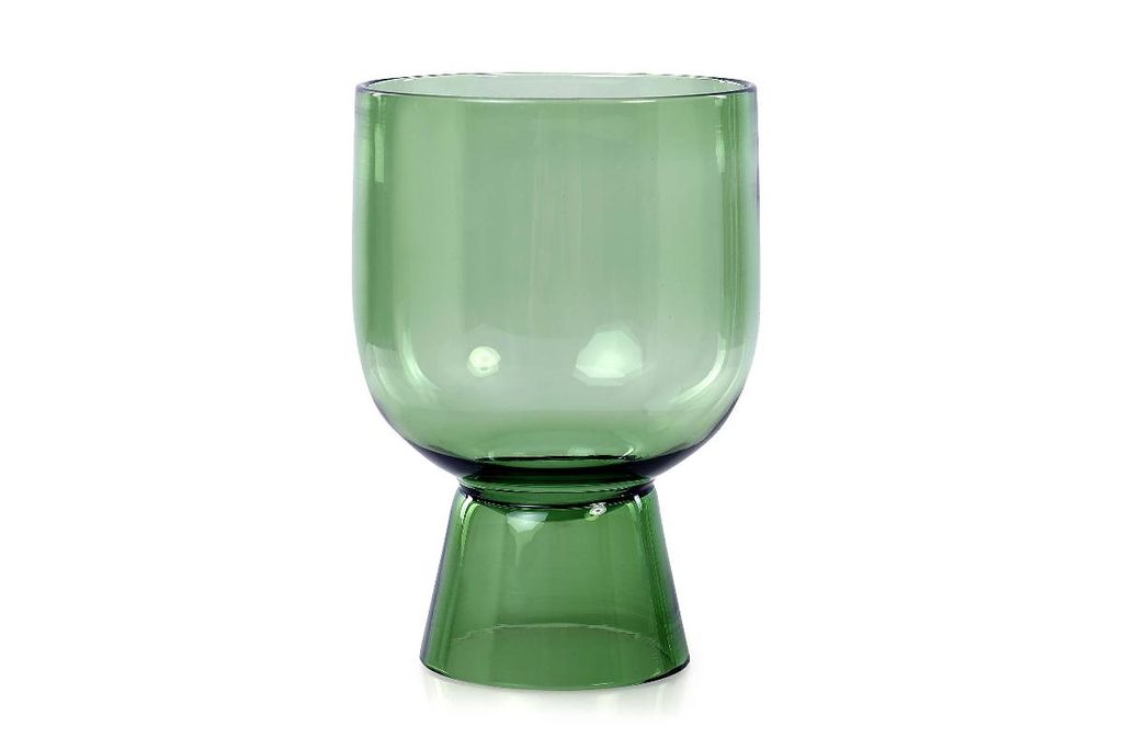 Colored Handblown Drinkware Glass 4.5" X 3.1", Green