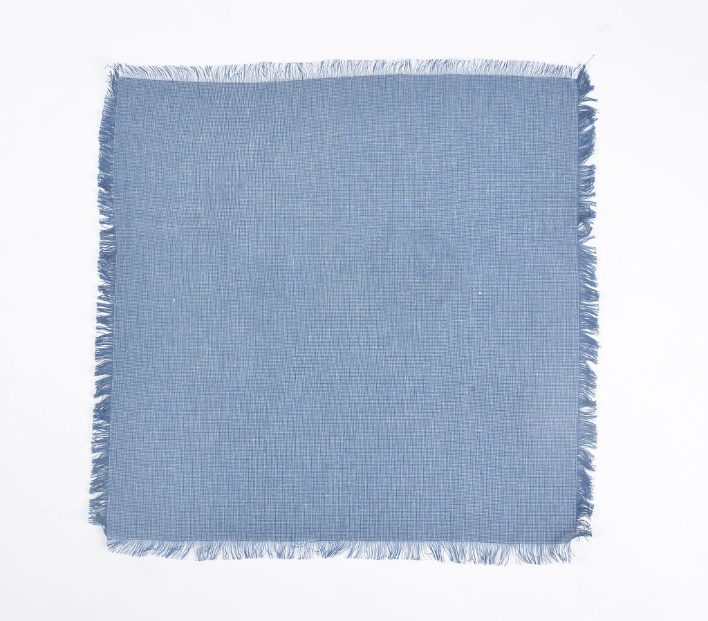 Fringe Borders Navy Napkins 18" (Set Of 4)