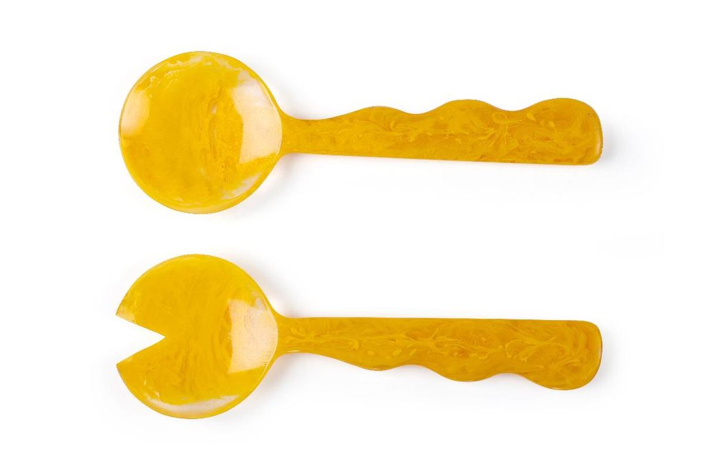 Preview image for Resin Salad Server 12.40" X 3.93", Mustard (Set Of 2)