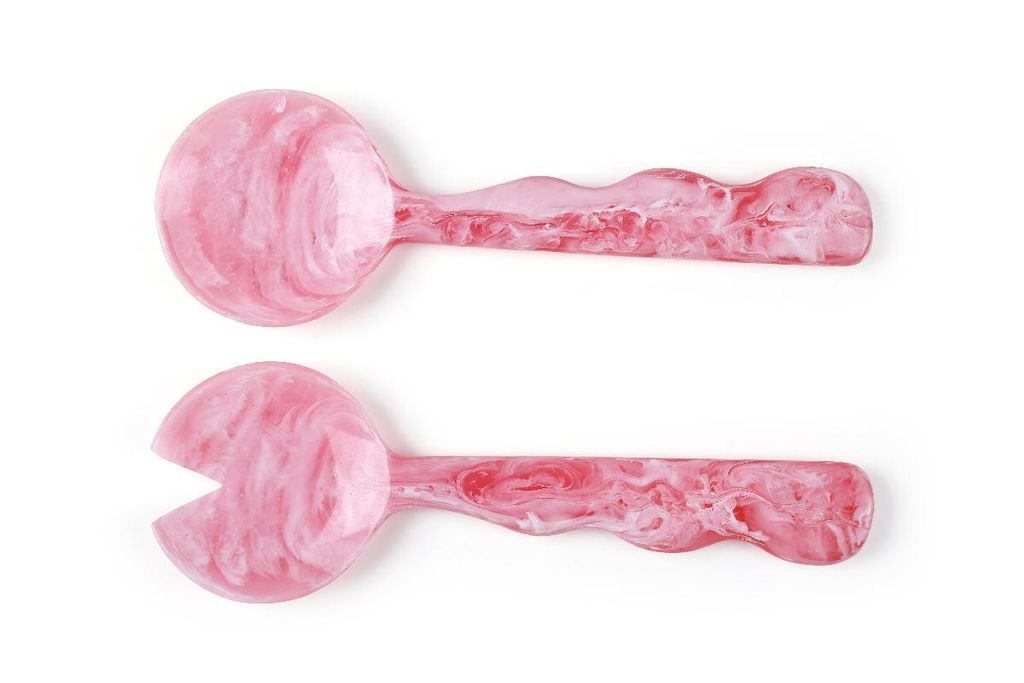Preview image for Resin Salad Server 12.40" X 3.93", Pink (Set Of 2)