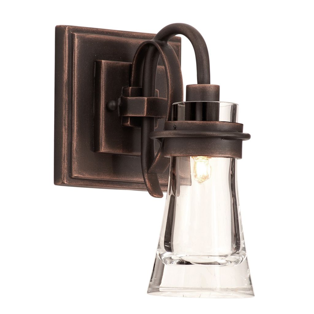 Dover 1 Light Bath 6" X 10.5", Antique Copper