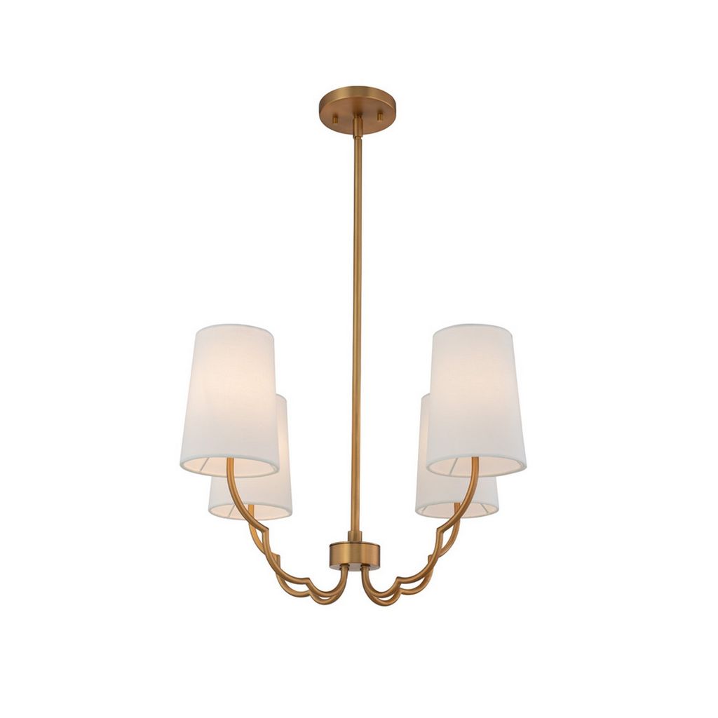 Preview image for Sophia 4 Light Chandelier 22" X 22" X 18", New Brass