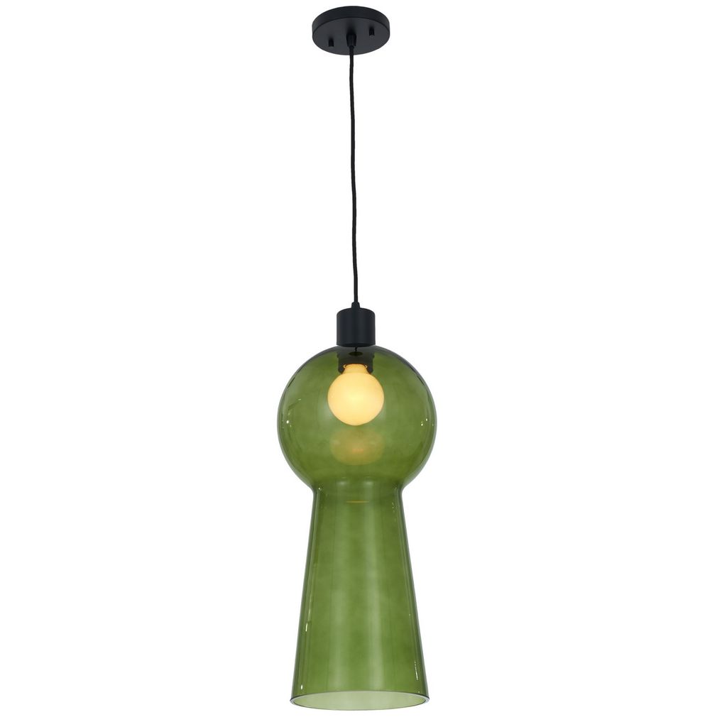 Cores Green Pendant 23", Matte Black