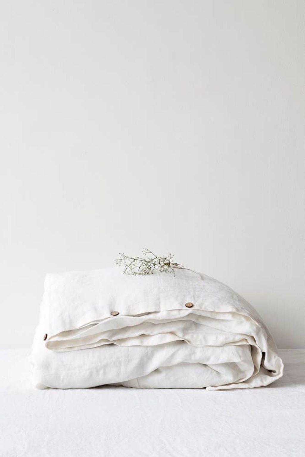 Preview image for White Linen King Duvet Cover