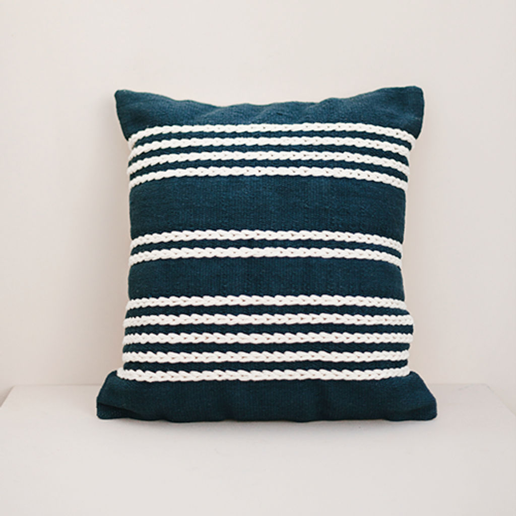 Blue Meadow Pillow Cover 26" X 26"