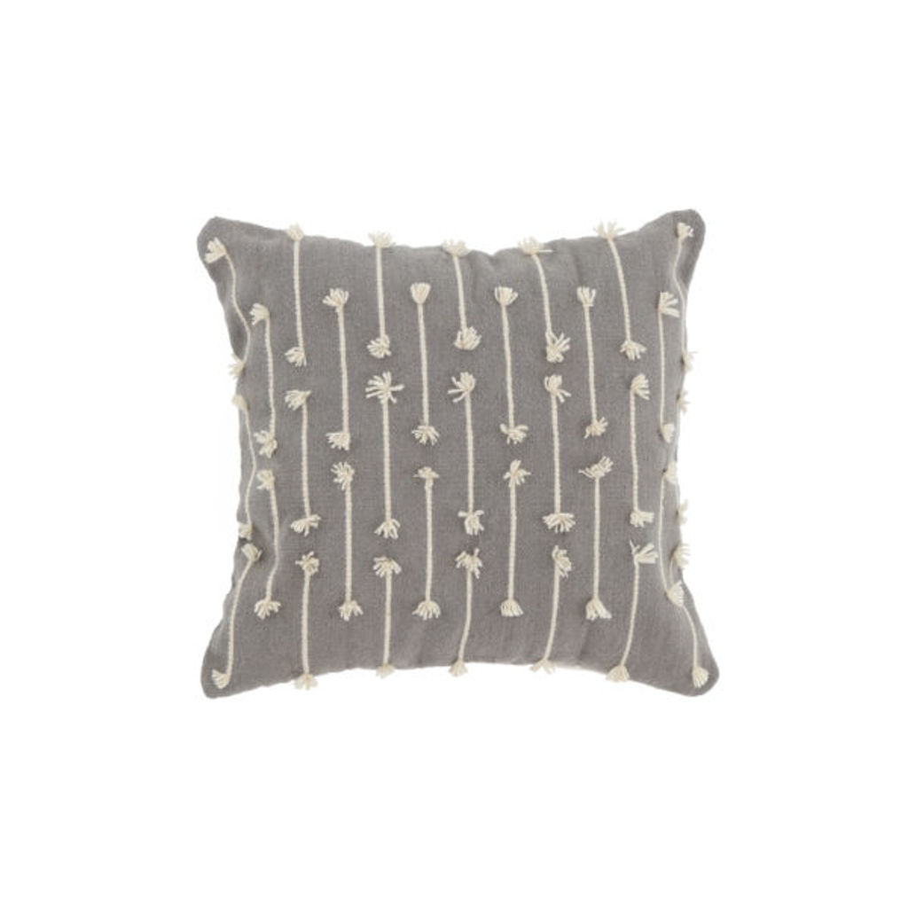 Grey Sediments Throw Pillow Cover 27" X 27"
