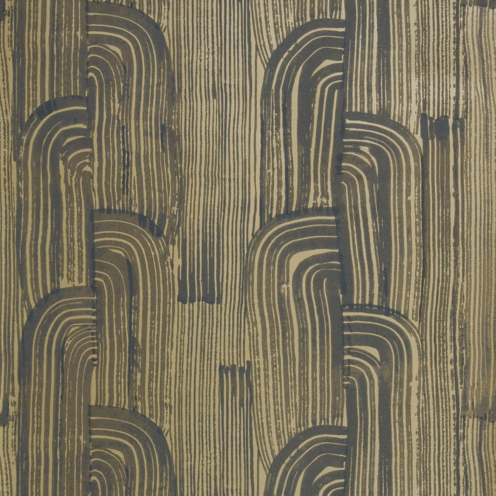 Modern Wallpaper-Ebony/Gold