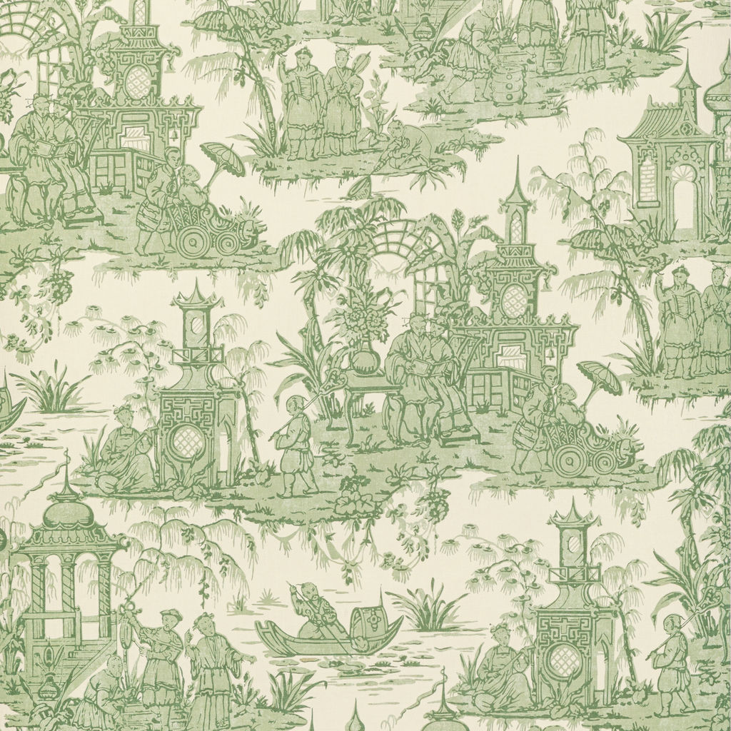 Preview image for Pagoda Toile Paper-Green