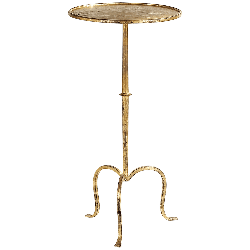 Hand-Forged Martini Table In Gilded Iron
