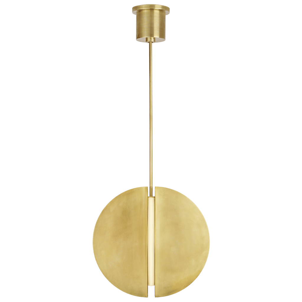 Bau 18" Pendant, Natural Brass
