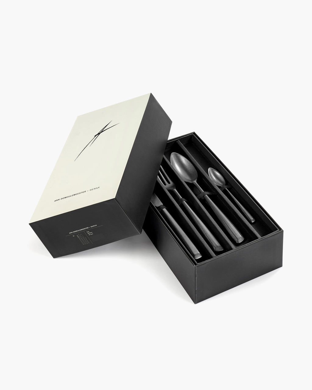 Box Cutlery 24 Pcs Anthracite Zoe