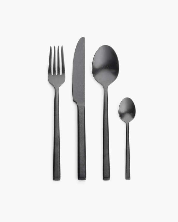 Giftbox Cutlery Set 24 Pc Black Pure