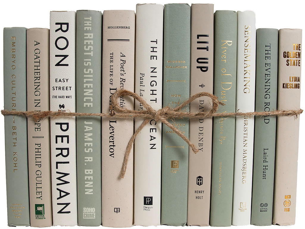 Green & Tan Decorative Books