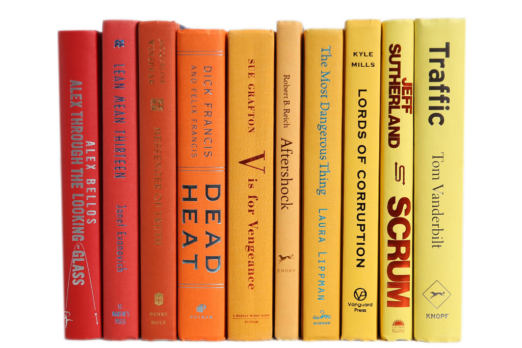 Decorative Books Sunset Colors