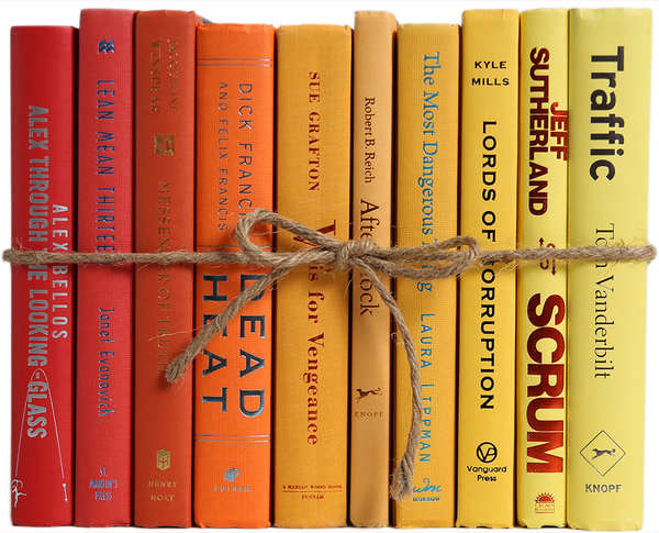 Decorative Books Sunset Colors
