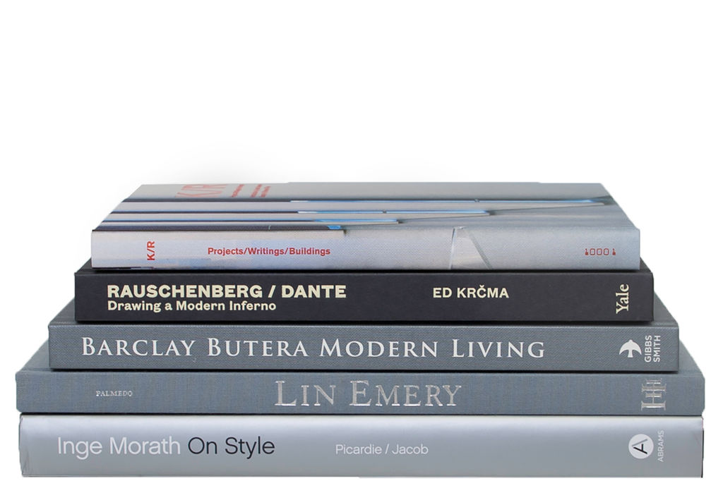 Modern Decorative Books In Charcoal (12"H)