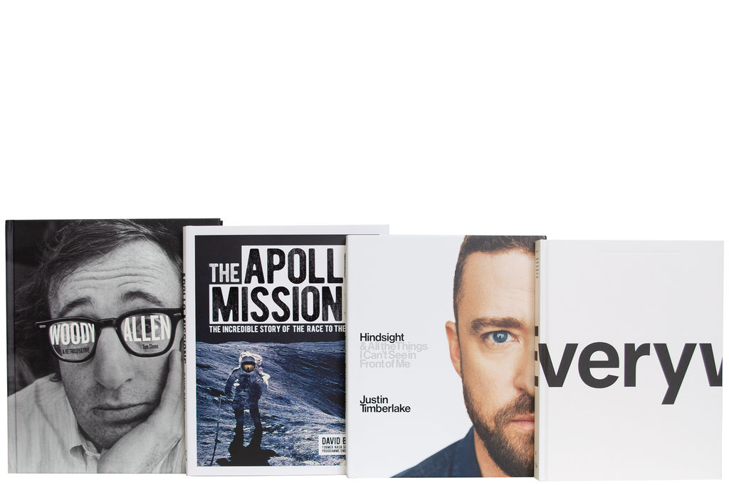 Modern Decorative Books In White & Black (8"H)