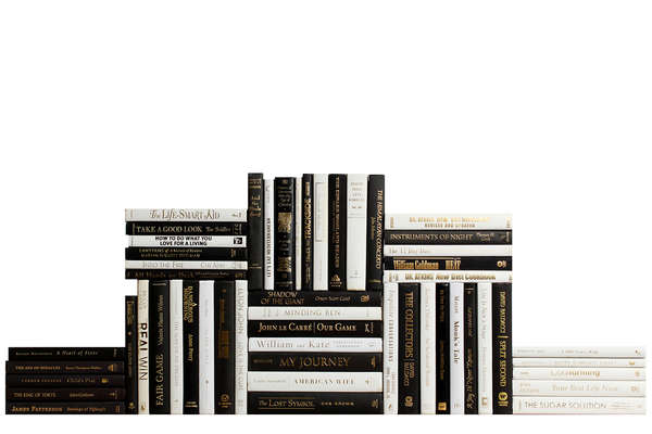 Modern Piano & Gold Accent Book Wall, S/50