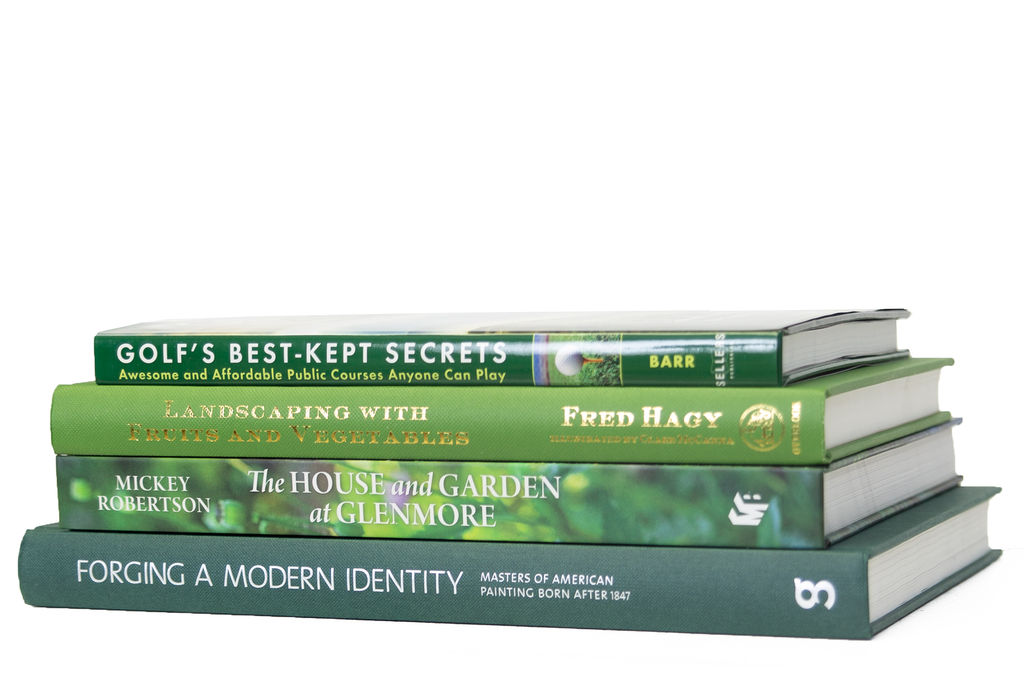 Modern Decorative Books In Green (11"H)