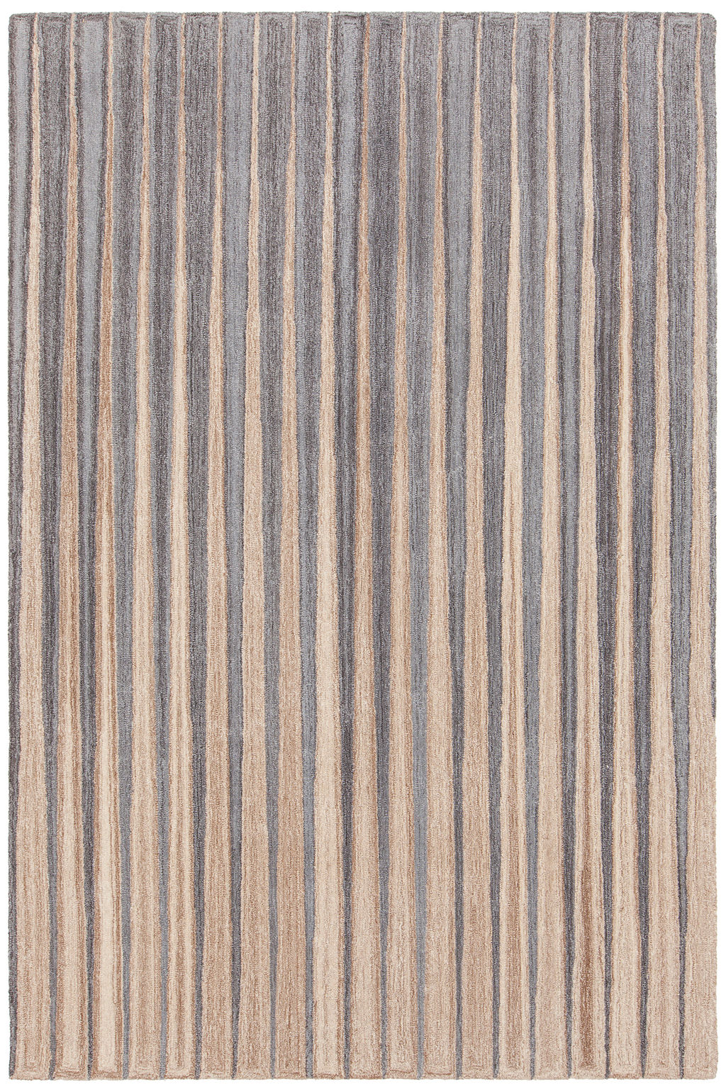 Gray & Gold Area Rug 5' X 7'6