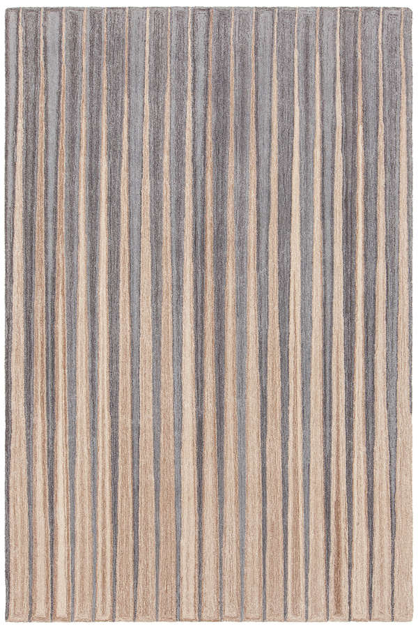 Gray & Gold Area Rug 5' X 7'6