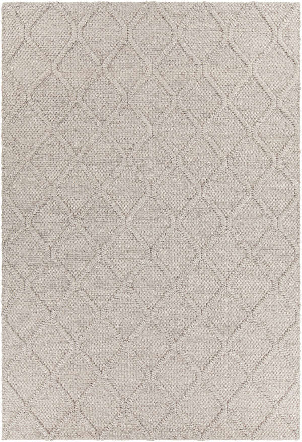 Wool & Viscose Diamond Pattern Area Rug 7'9X10'6