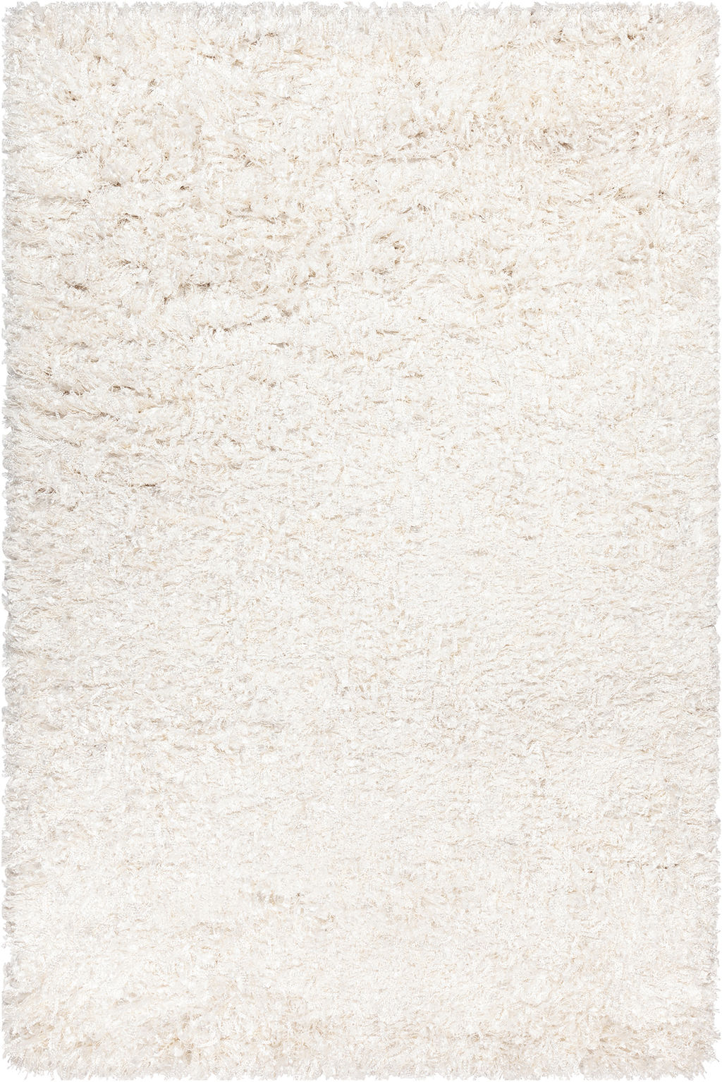 Handwoven Contemporary Rug, White, Polyester,  60"W x 90"D