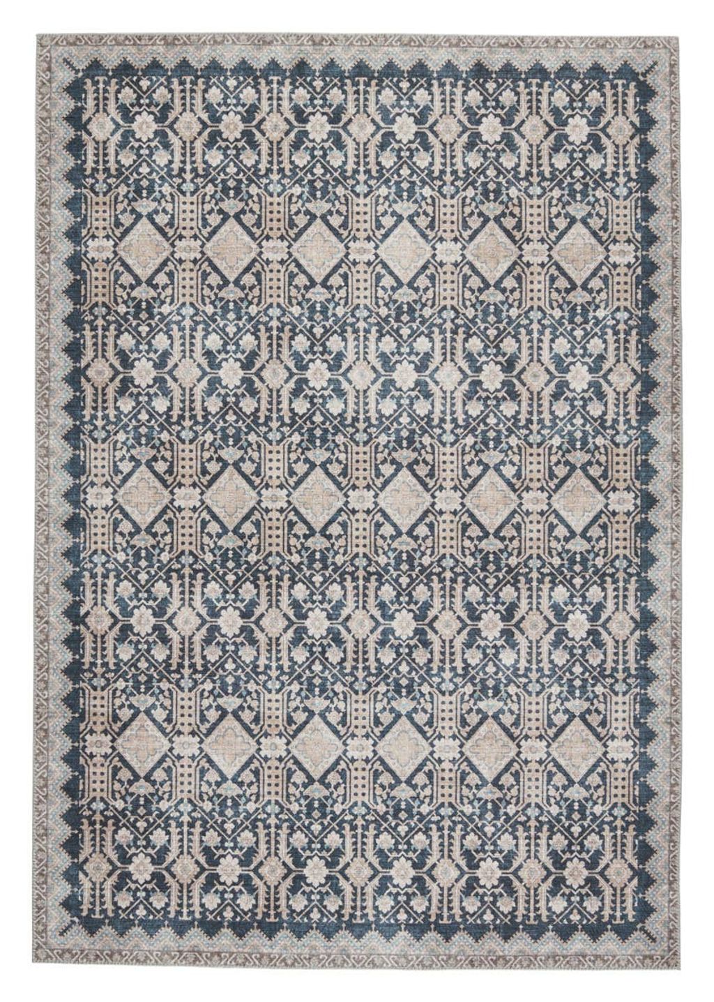 Preview image for Blue Trellis Motif Rug, 6'X9'