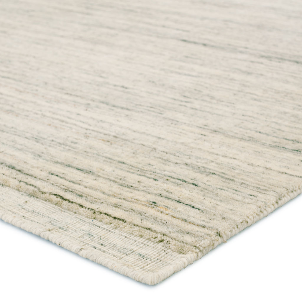 Tallwood Handmade Solid Cream/ Light Blue Area Rug (10'X14')