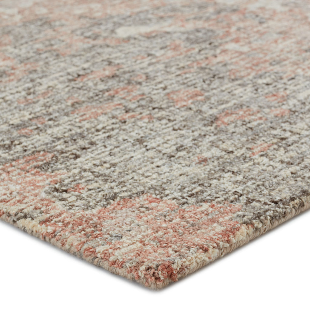 Absolon Handmade Abstract Rust/ Taupe Area Rug (6'X9')