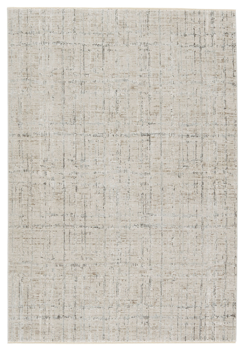 Vibe By Sovis Abstract Light Gray/ Ivory Area Rug (7'10"X10'10")