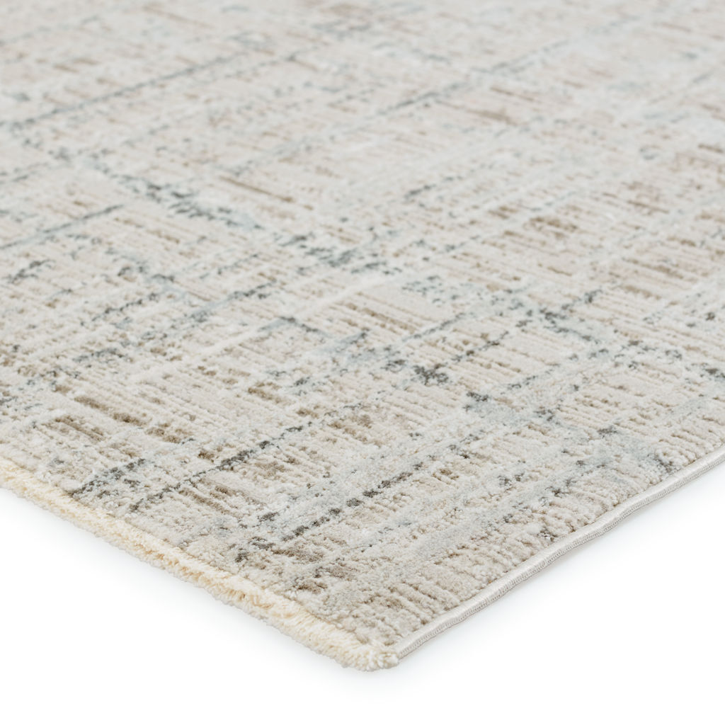 Vibe By Sovis Abstract Light Gray/ Ivory Area Rug (7'10"X10'10")
