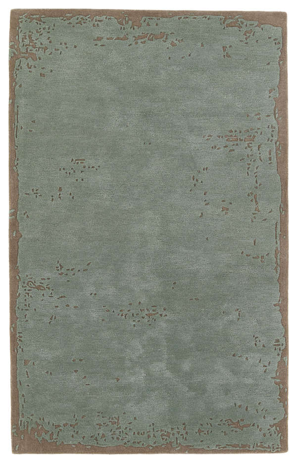 Avenue Handmade Abstract Sage/ Taupe Area Rug (8'X10')