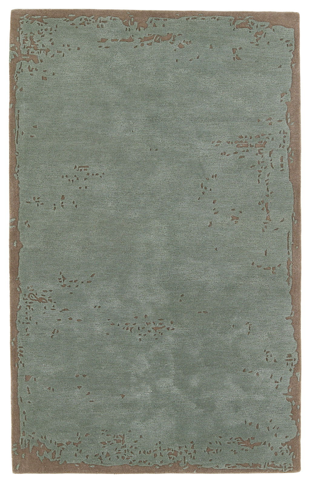 Avenue Handmade Abstract Sage/ Taupe Area Rug (9'X12')