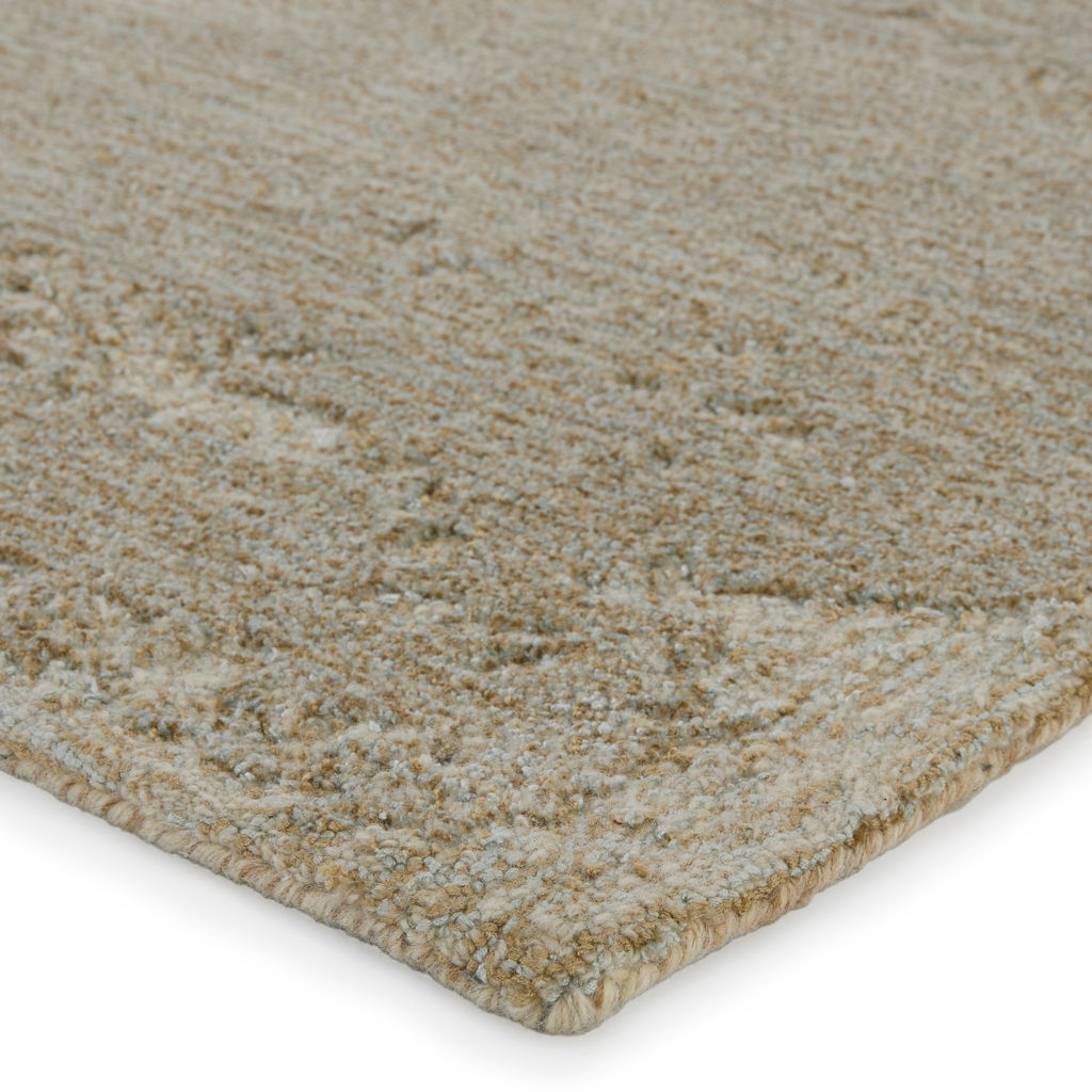 Avenue Handmade Abstract Light Gray/ Light Blue Area Rug (8'X10')