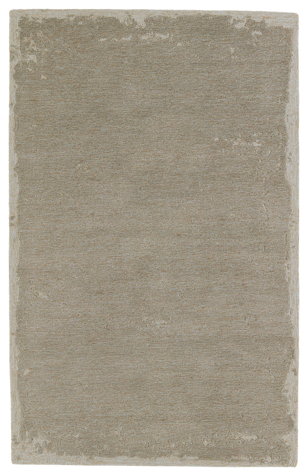 Avenue Handmade Abstract Light Gray/ Light Blue Area Rug (8'X10')
