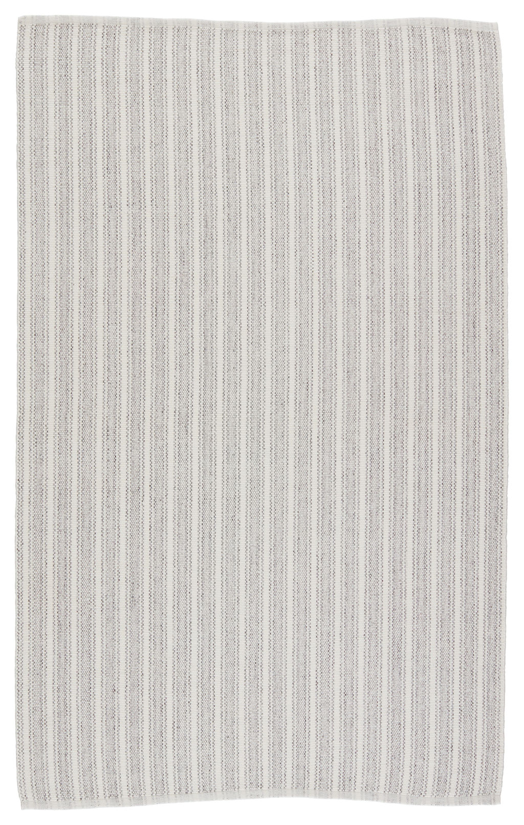 Elis Indoor/ Outdoor Striped Light Gray/ Ivory Area Rug (8'X10')