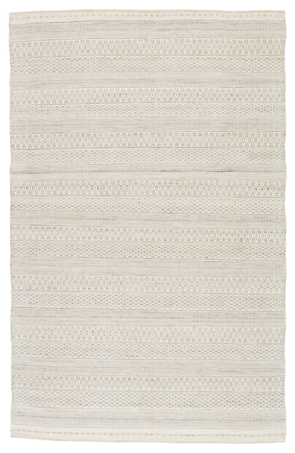 Lenna Indoor/ Outdoor Tribal Cream/ Light Gray Area Rug (8'X10')