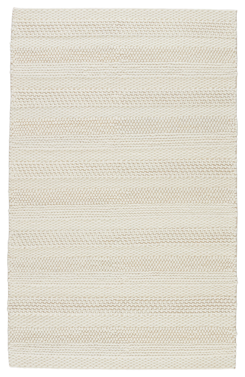Preview image for Lagom Handmade Solid Ivory Area Rug (9'X12')