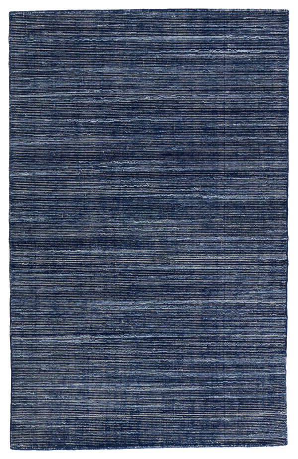 Danan Indoor/ Outdoor Solid Navy/ Cream Area Rug (9'X12')