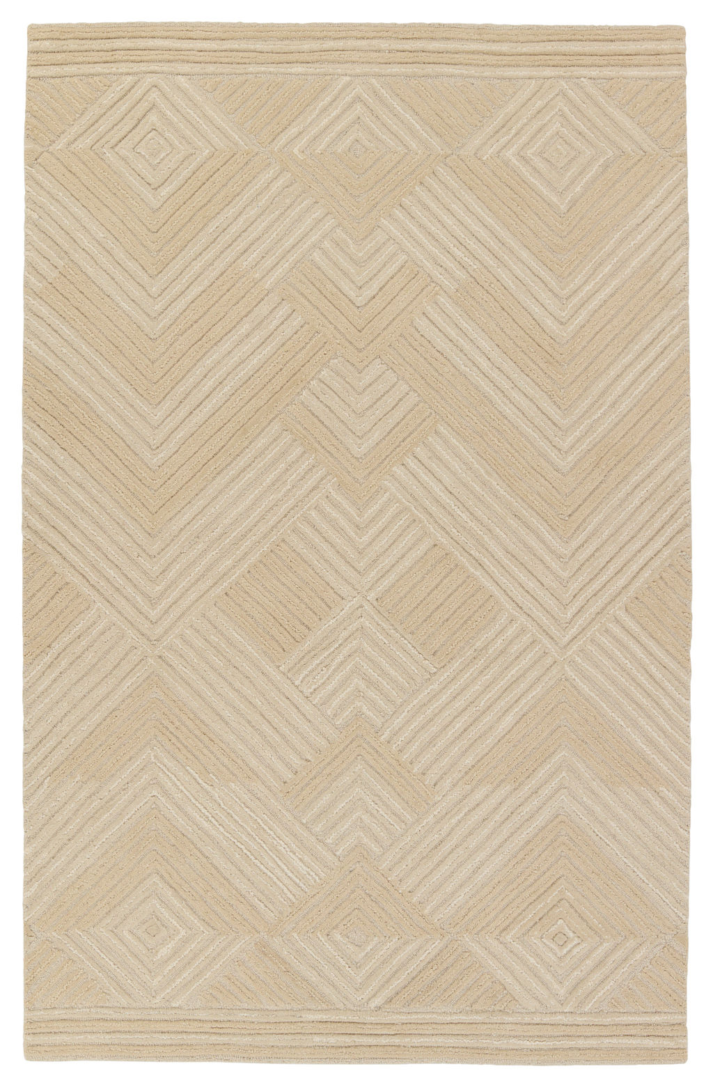 Preview image for Silva Handmade Chevron Beige Area Rug (8'X10')
